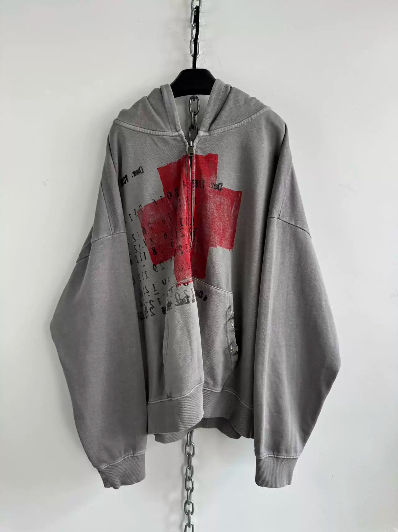 Terry Wash Finish Zipper Sweatshirt