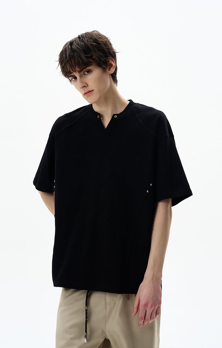 Deconstruction V-neck T-shirt