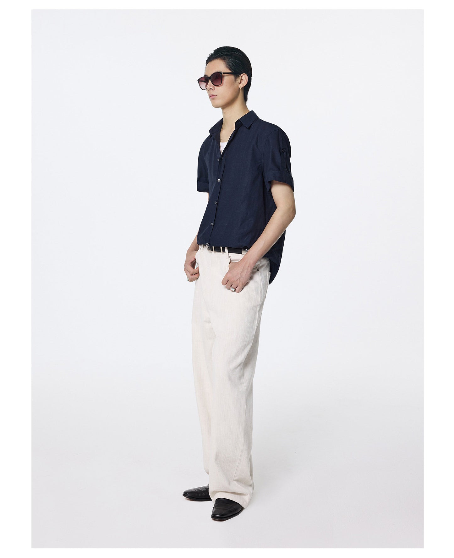 Loose-fitting rayon shirt