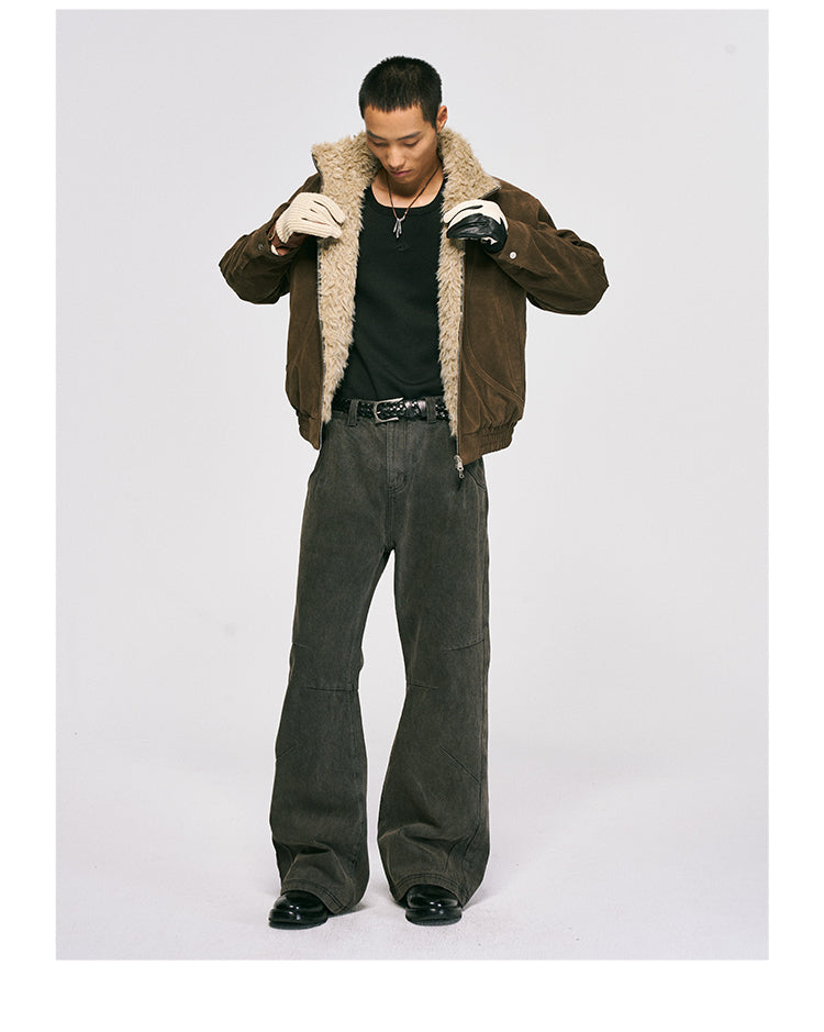 Niche Design Suede Jacket