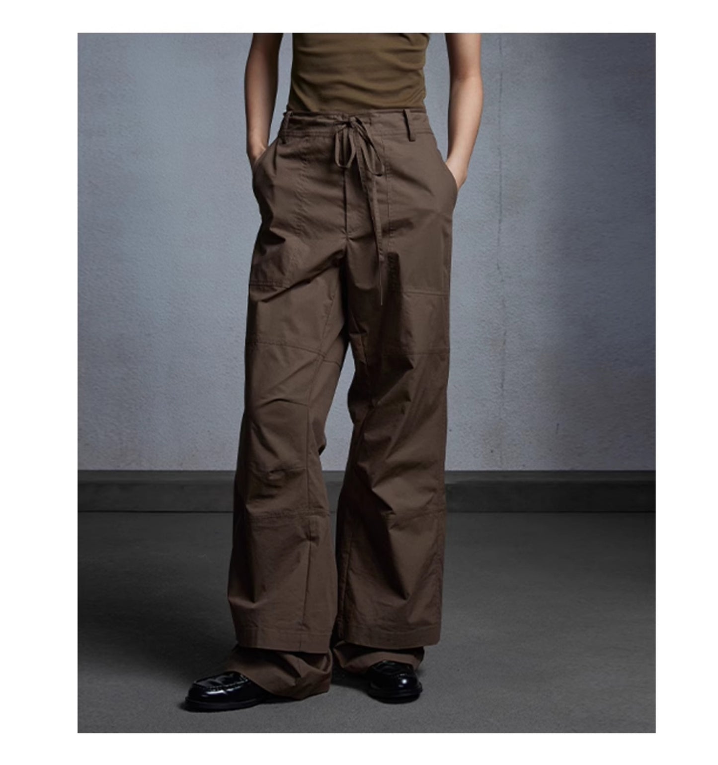 Straight Cotton Casual Pants