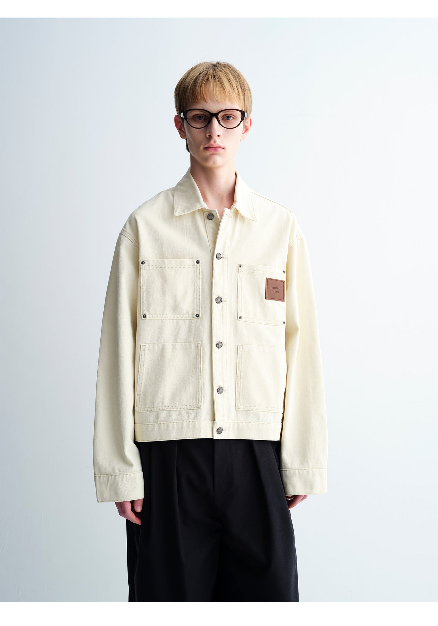 Pocketed Washed Denim Jacket