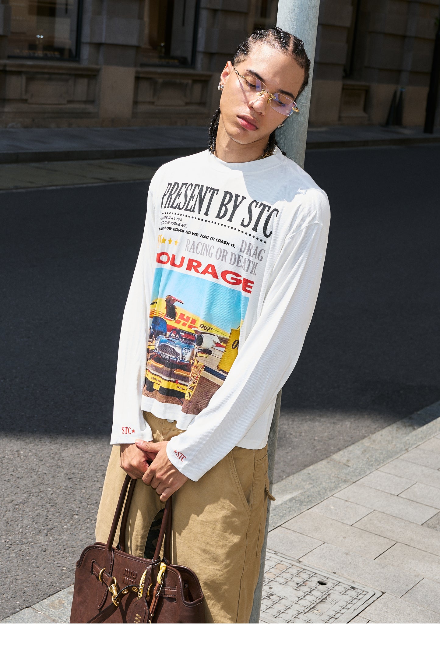 Loose Round Neck Print T-Shirt