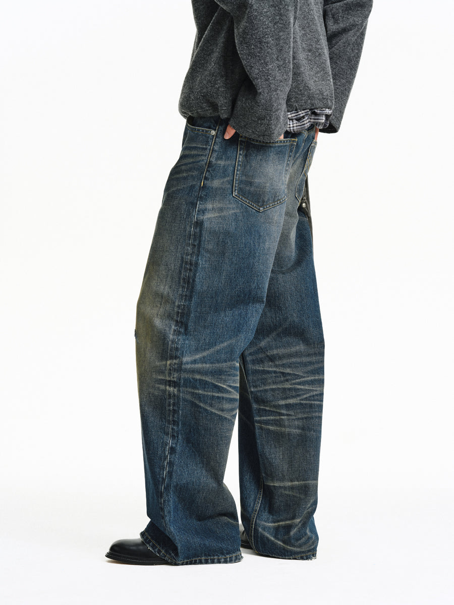 Vintage-Washed Jeans