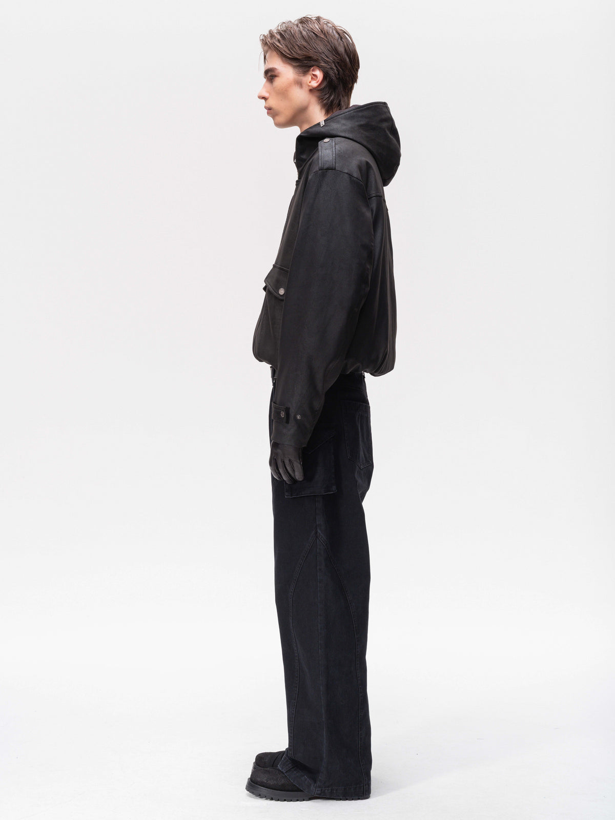 Blackout Suede-Cotton Jacket