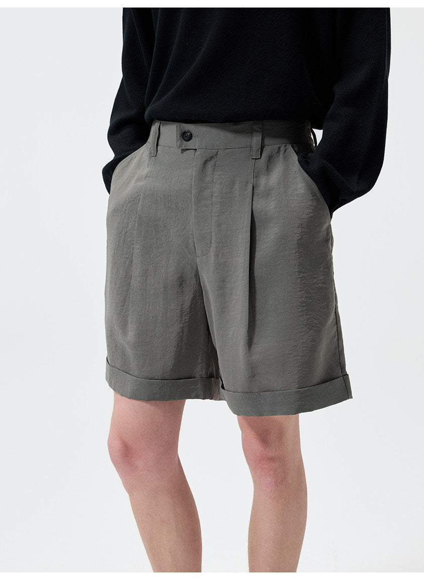 Casual Pants with a Partial Elastic Waistband