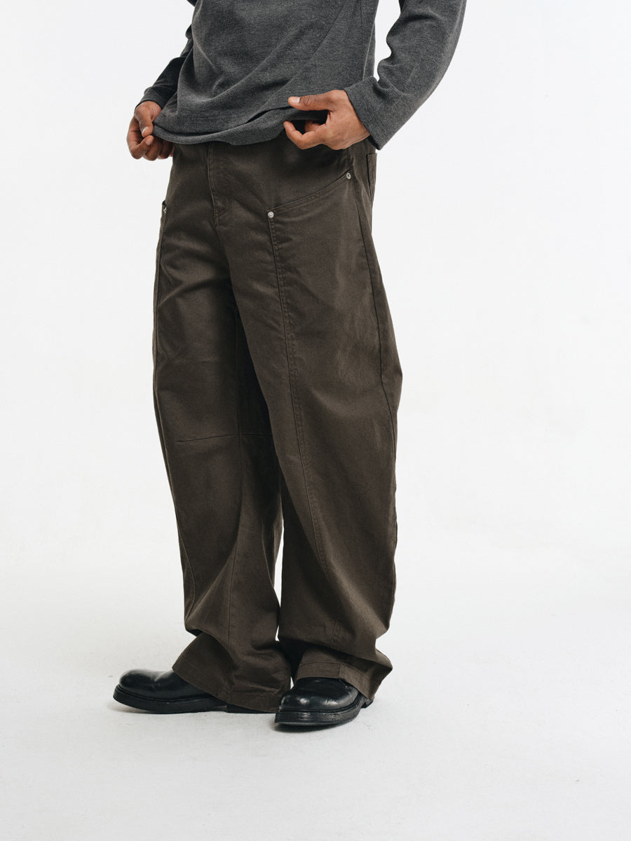 Cotton Rivet Casual Pants
