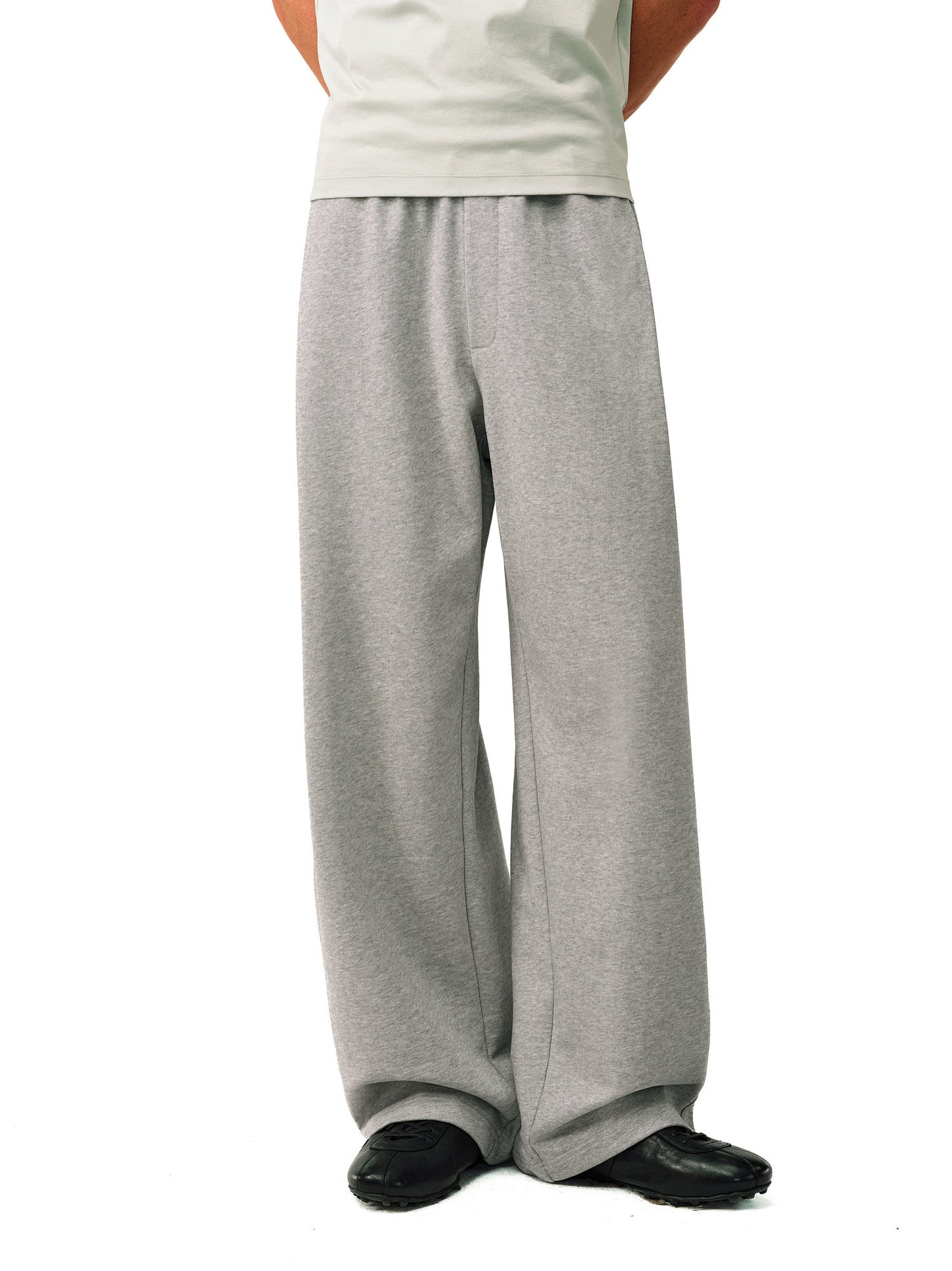 Side-Pleated Sweatpants