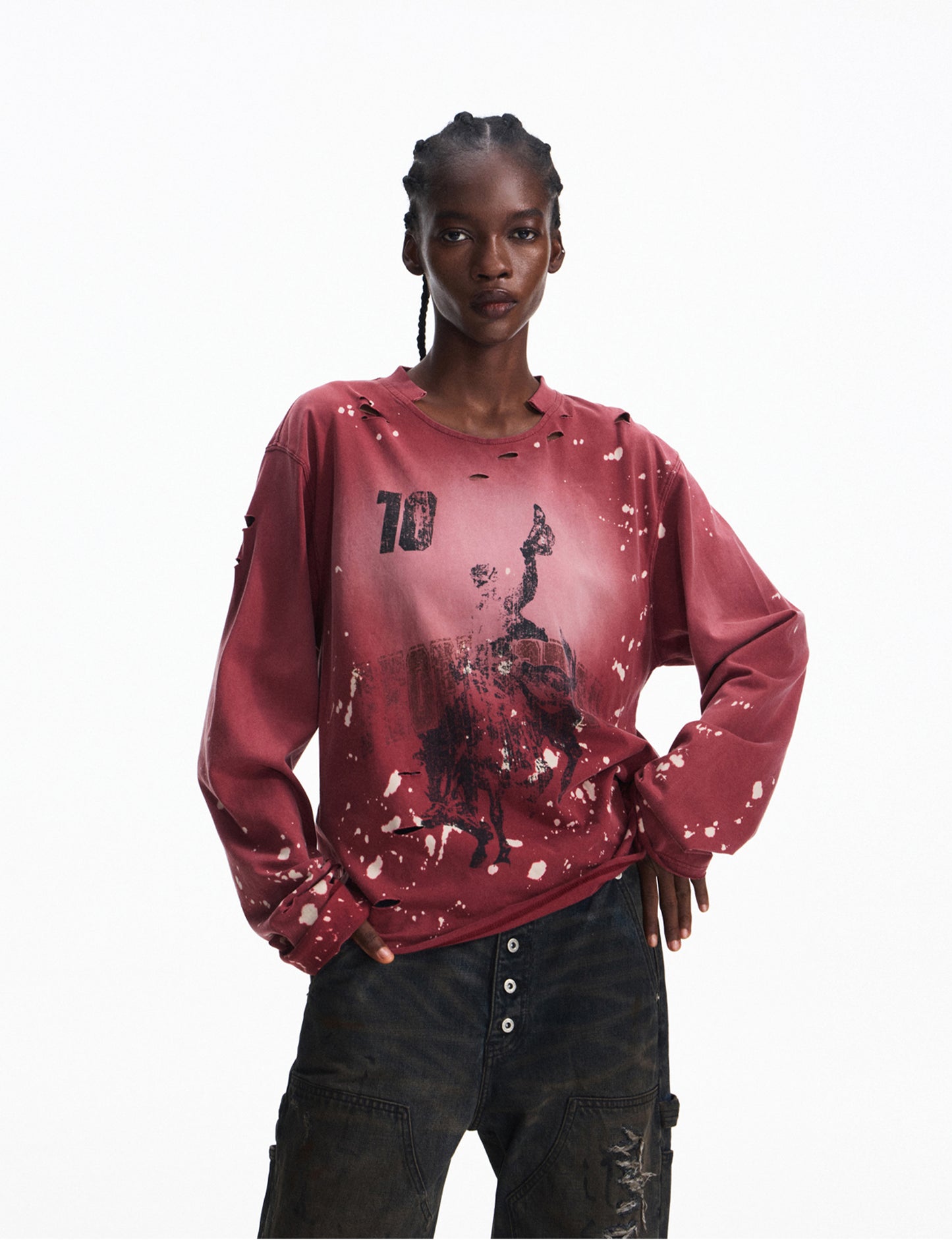 잉크 워시 올드 T-Shirt