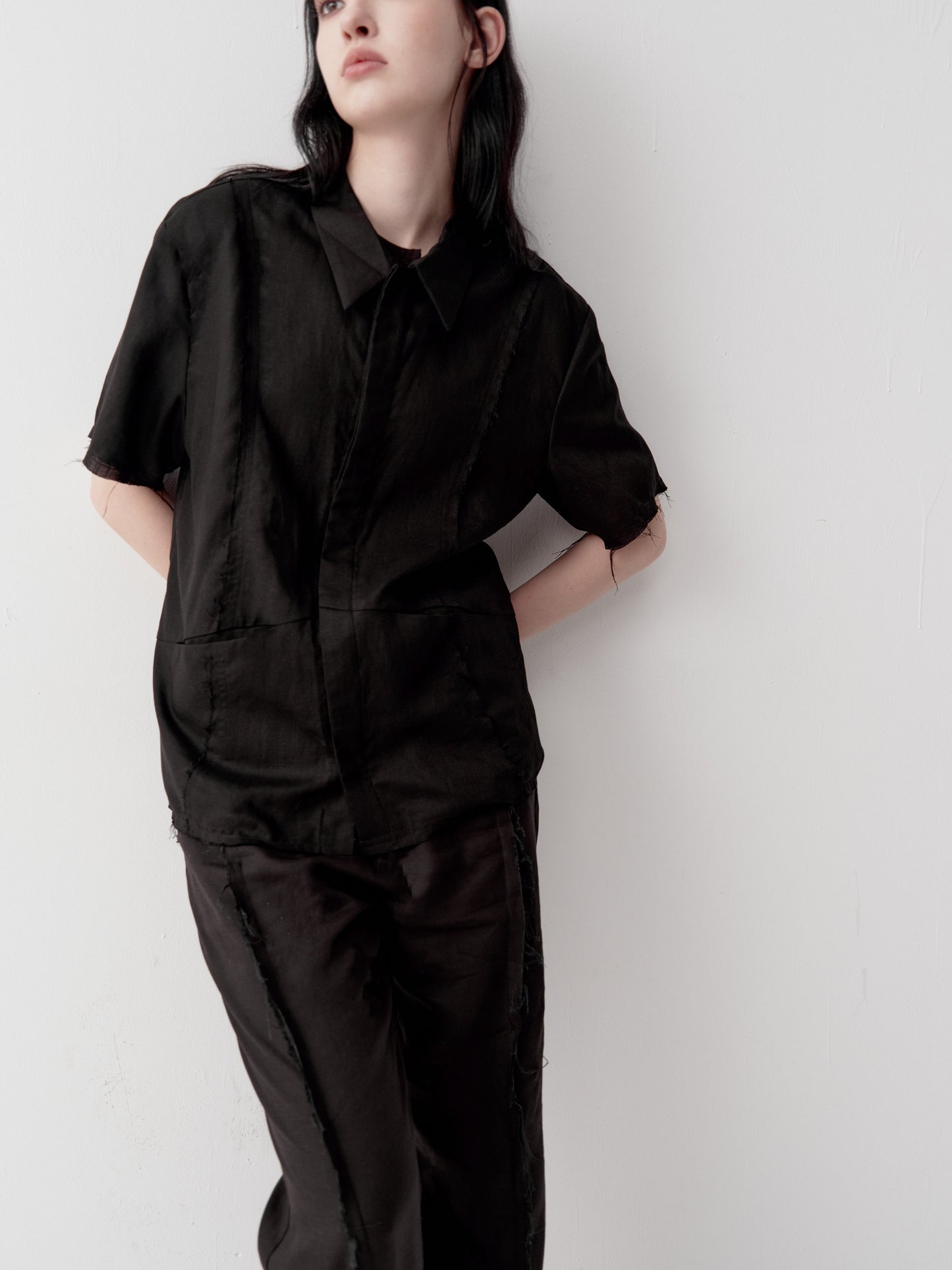 Straight-Shoulder Shirt