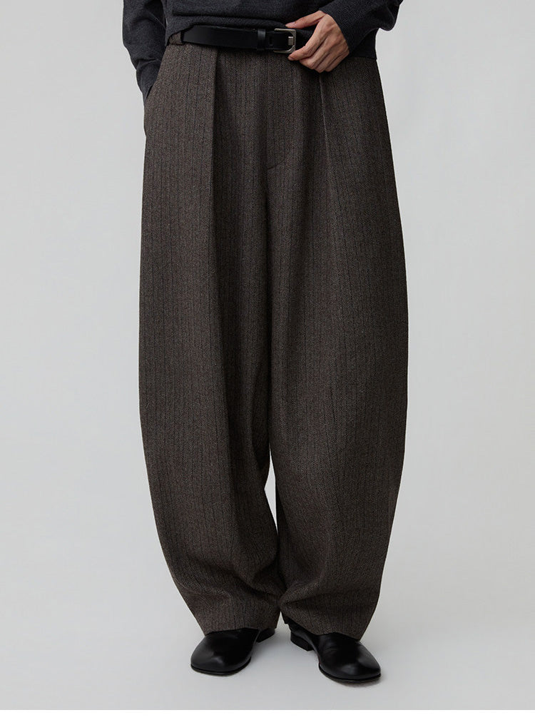 Loose-Fit Tapered Casual Pants