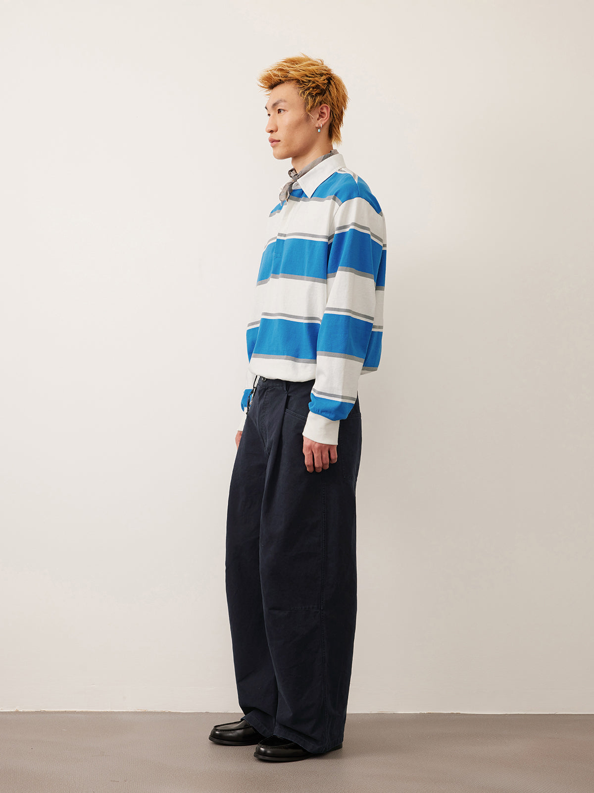 Single Pleated Loose Casual Pants