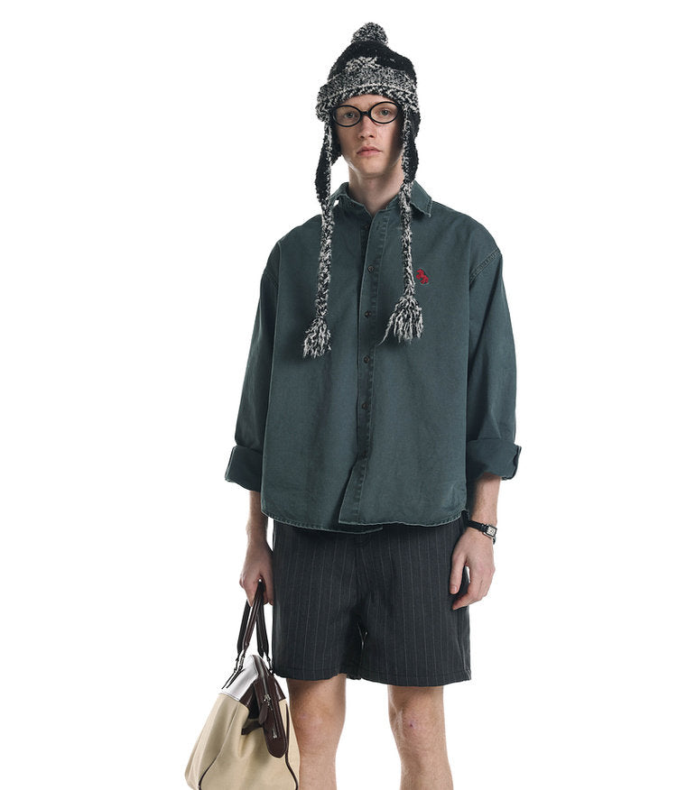 Vintage-Style Brushed Shirt