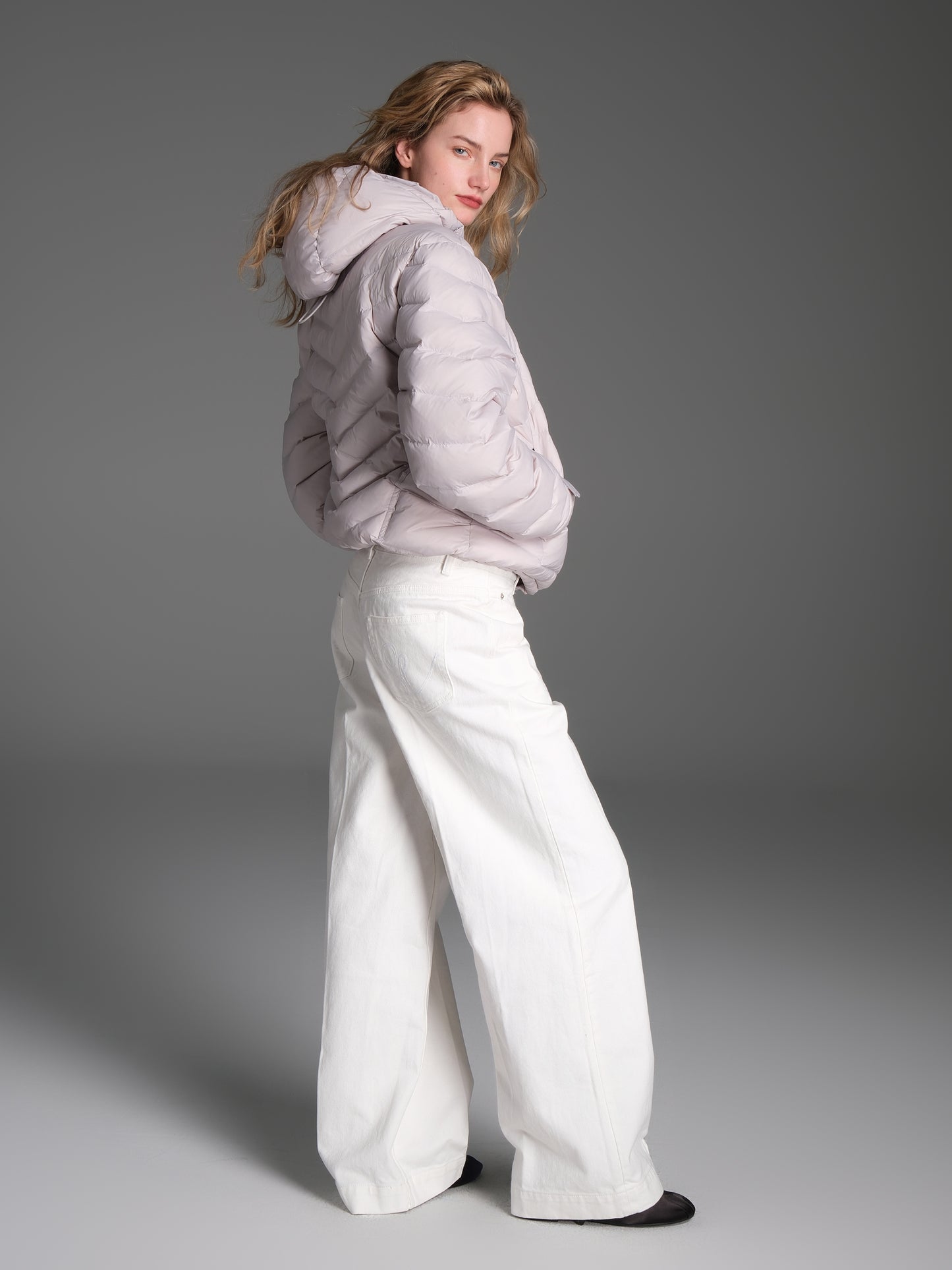 Deconstructed Ribbed Down Jacket