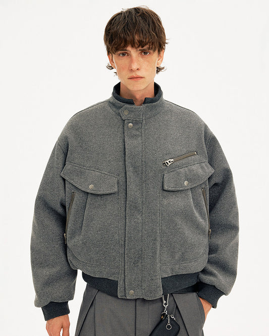 Stand Collar Workwear Jacket