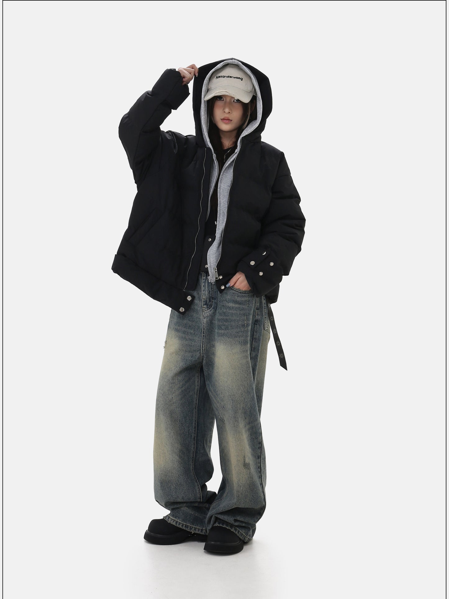 Detachable Two-Piece Hooded Jacket