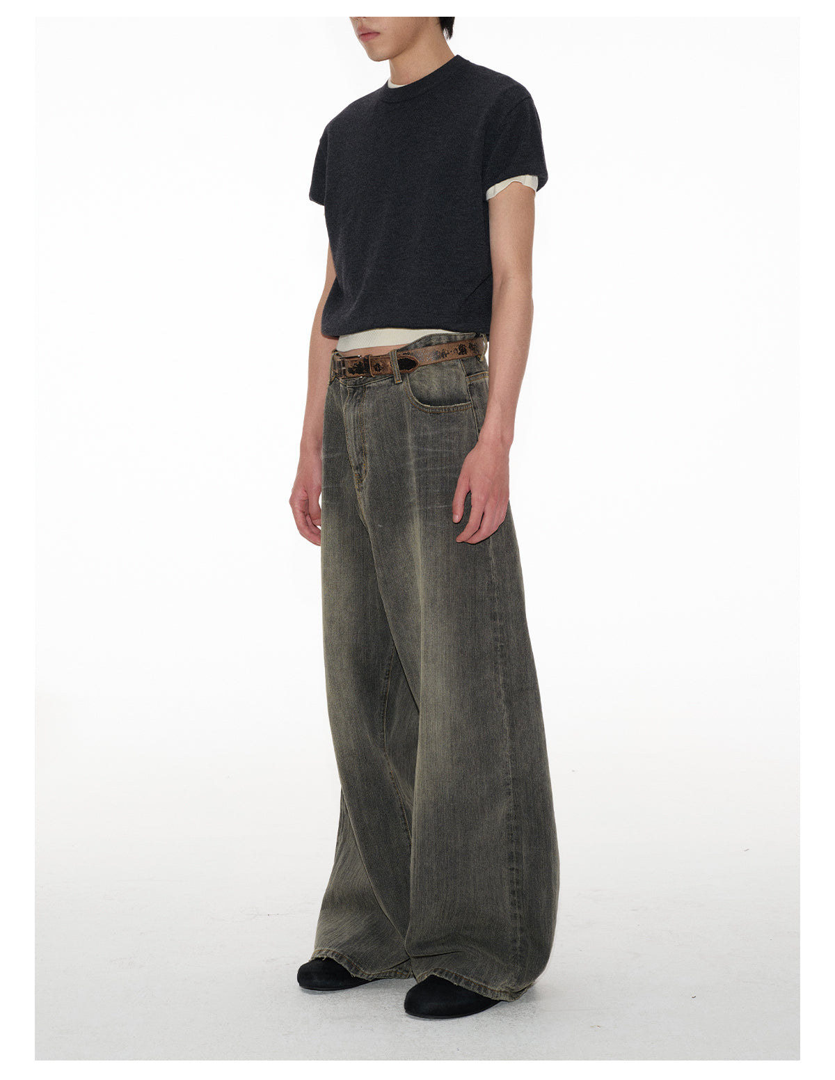 Bamboo Wide Leg Jeans