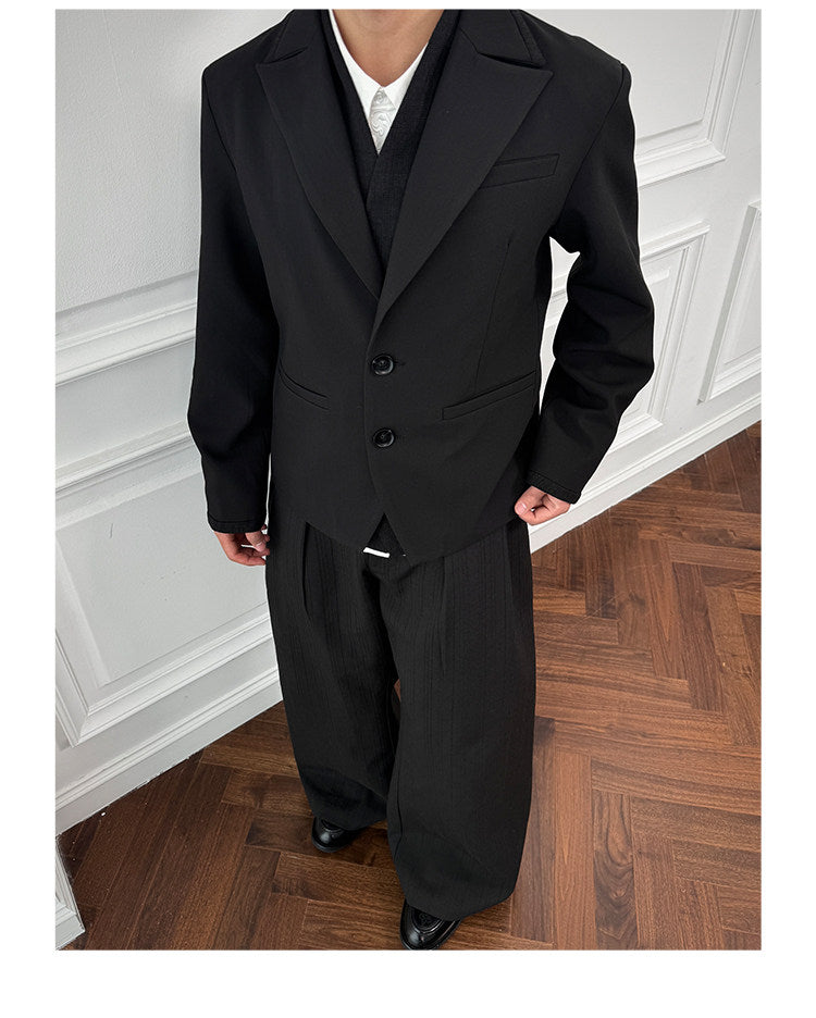 Faux Two-Piece Stylish Jacket