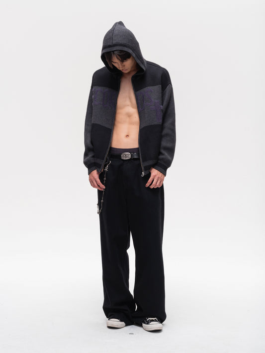 Hooded Knitted Cardigan