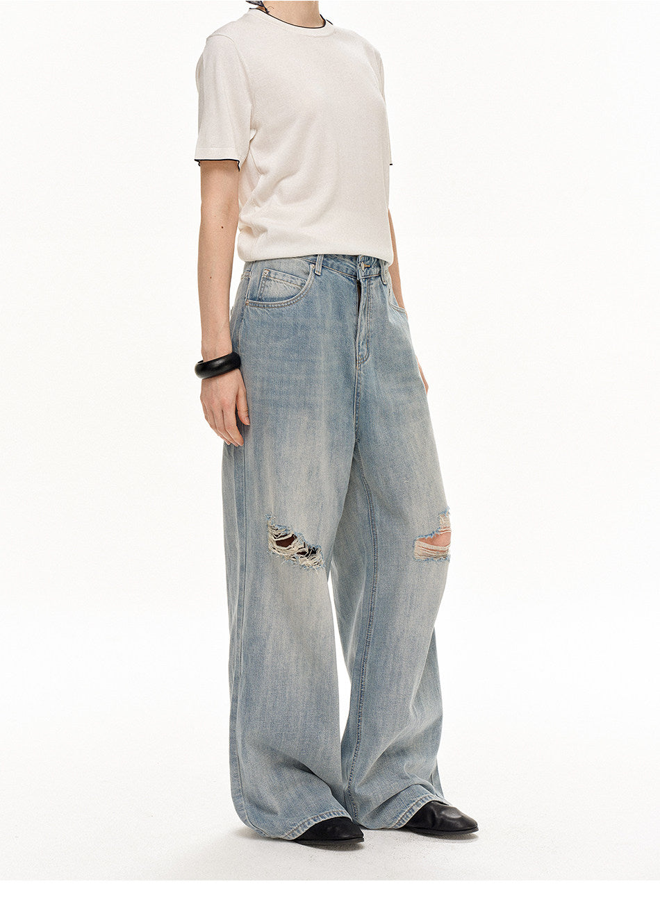 Unisex Loose Straight-Fit Jeans