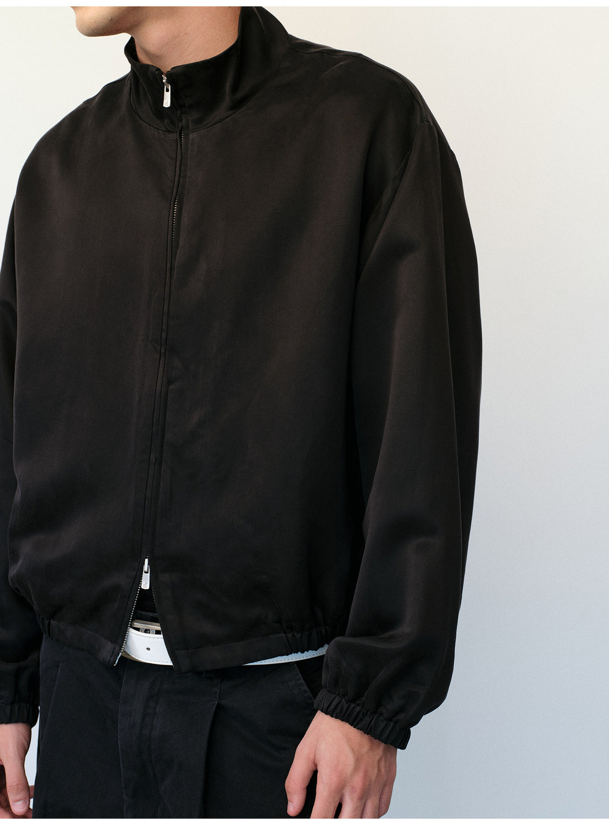 Haute Couture Stand-Collar Jacket