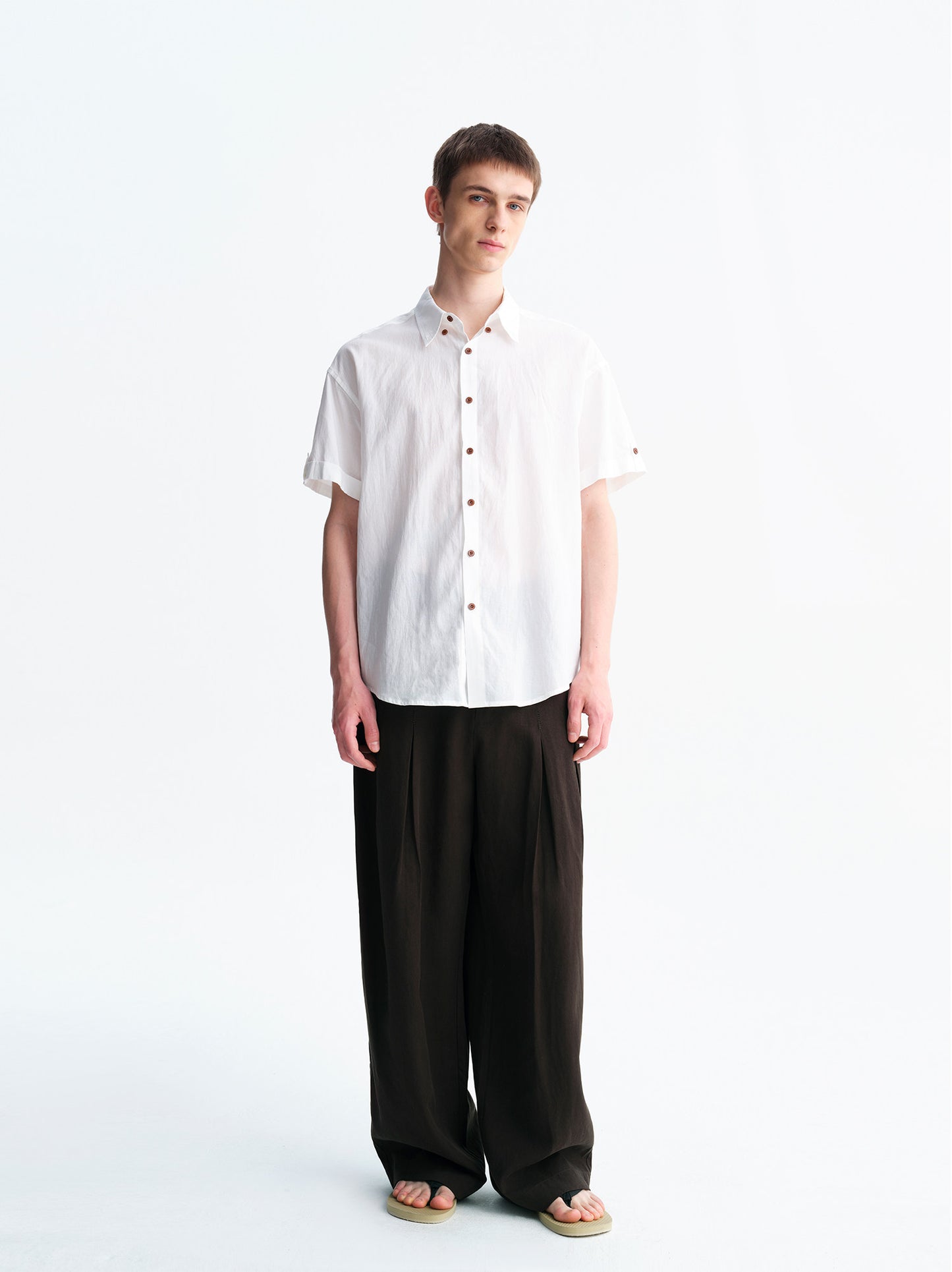 Vintage Linen-Style Casual Pants