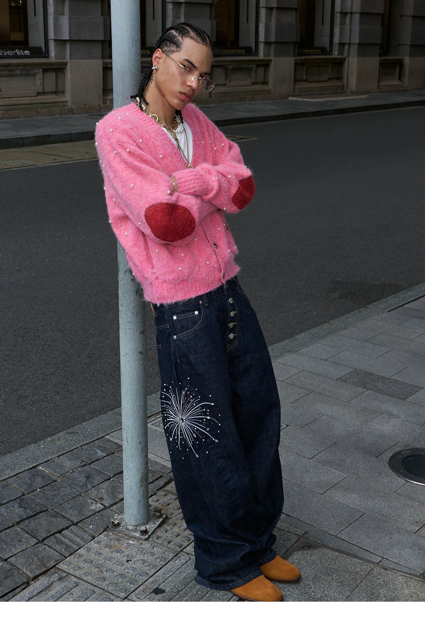 Embroidered Original Denim Pants