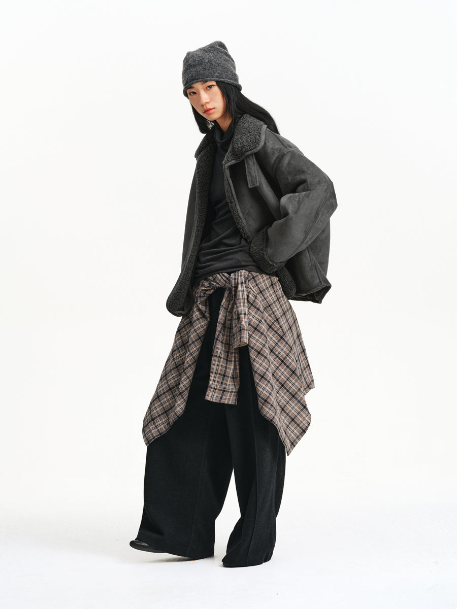 Suede &amp; Fur Jacket