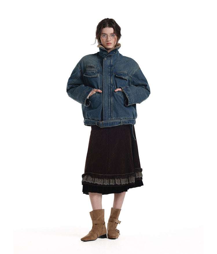 Lambswool Denim Jacket