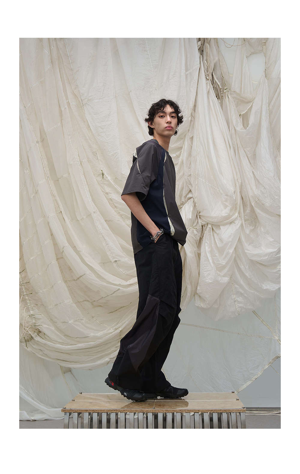 Windproof Deconstructed Casual Pants