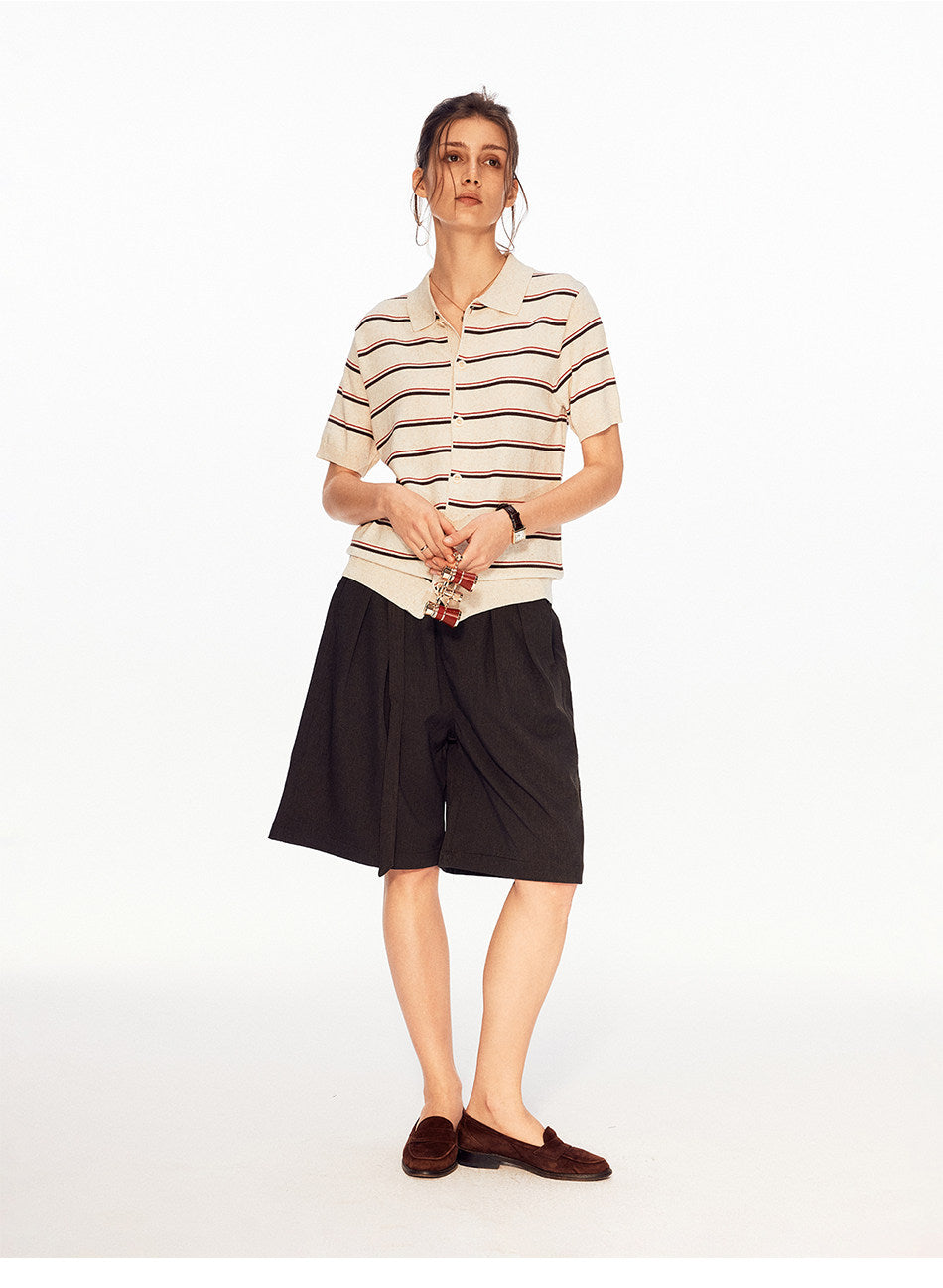No-Iron Loose-Fit Shorts