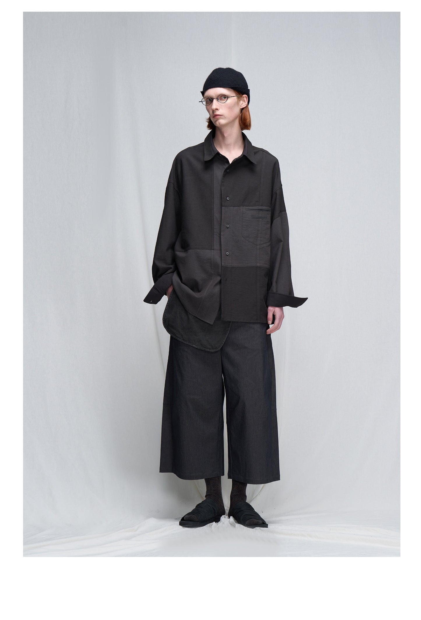 Loose-fitting Patchwork Shirt