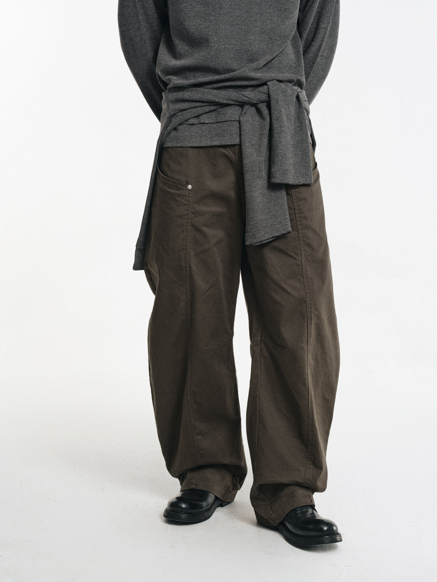 Cotton Rivet Casual Pants