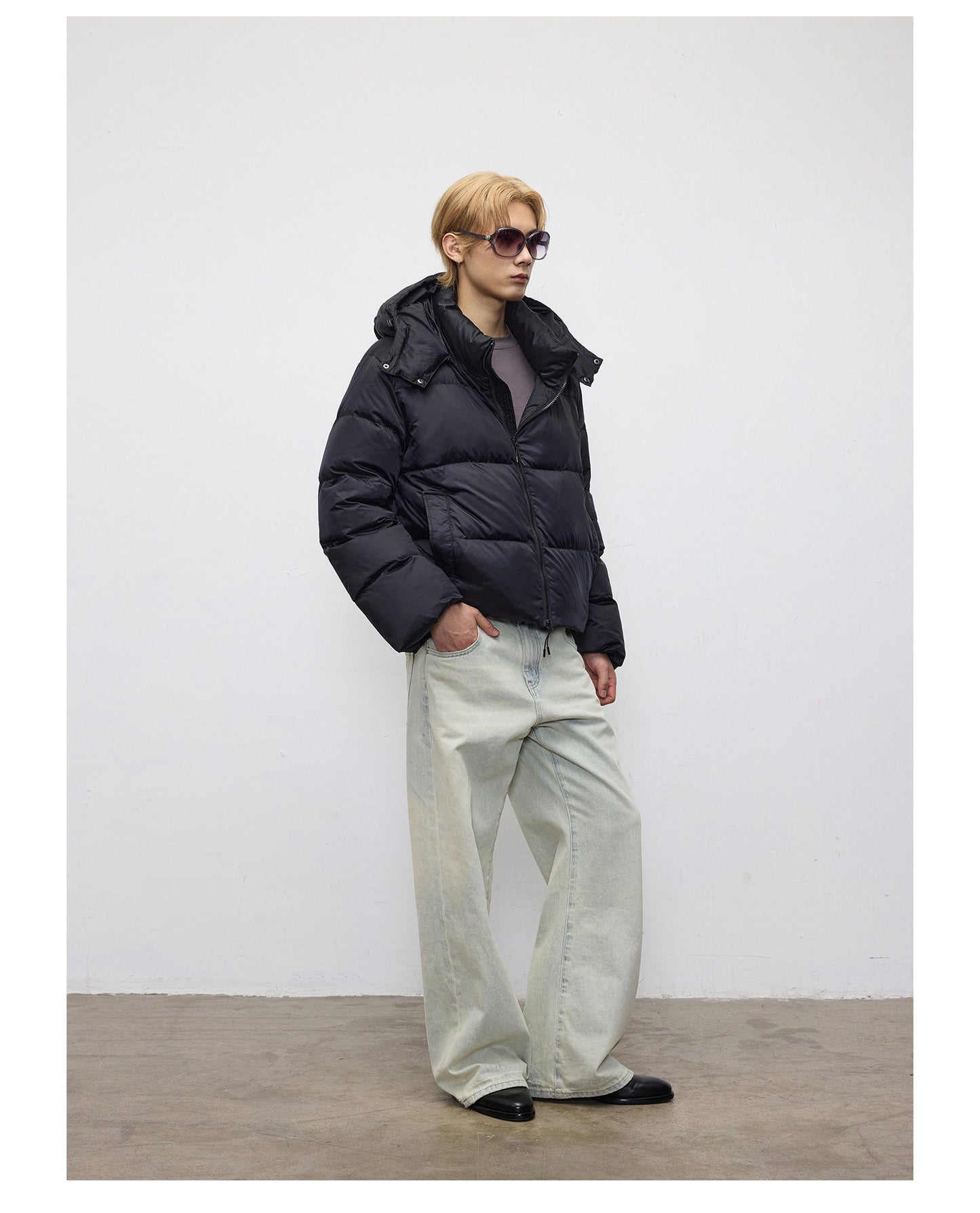 Faux Fox Fur Lined Down Jacket