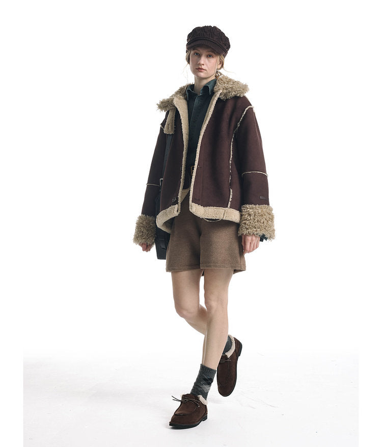 Lambswool Suede Jacket