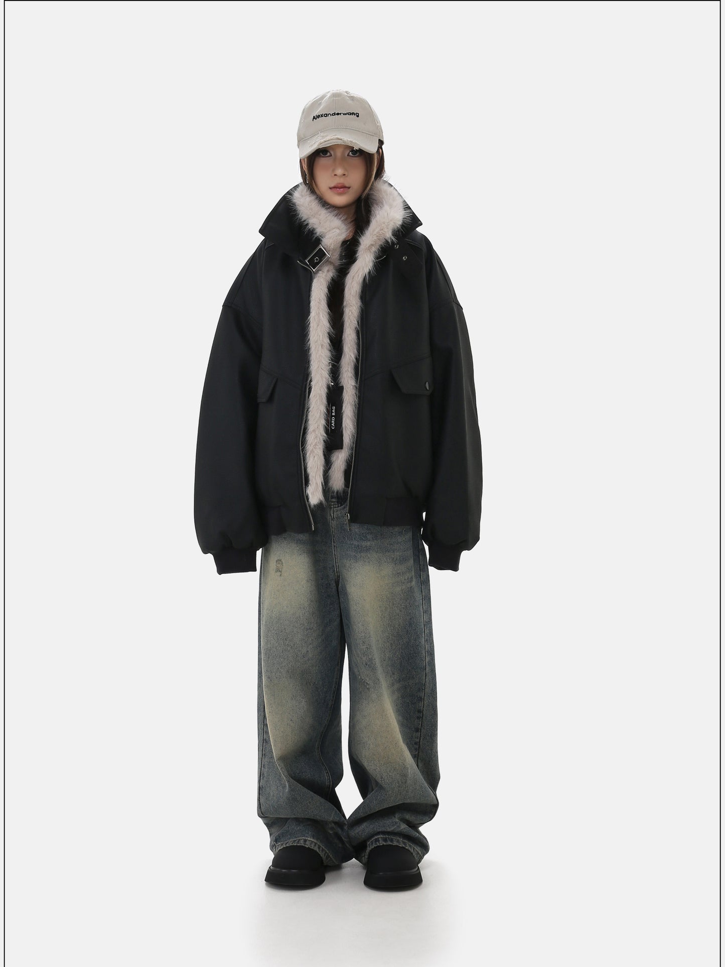 Retro Shearling Short Jacket