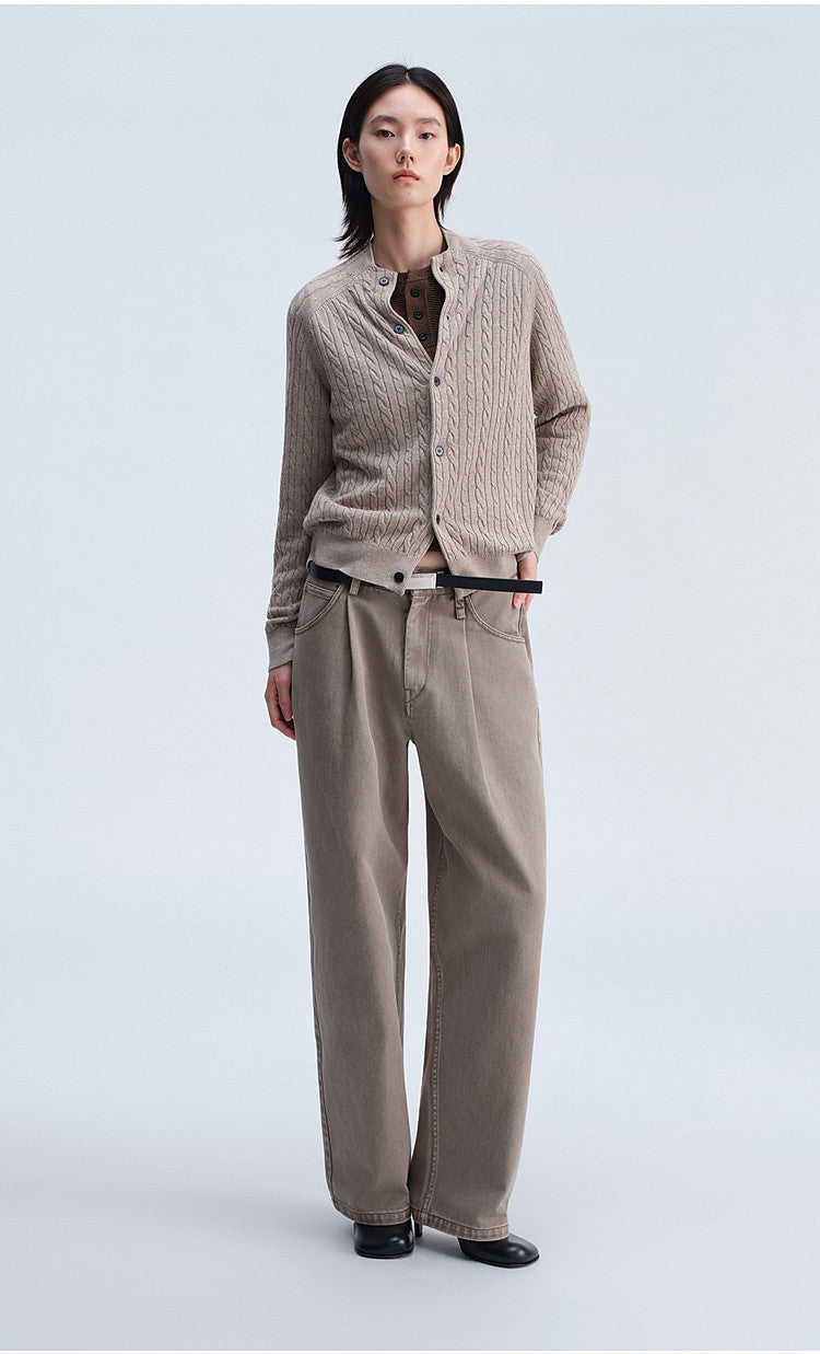 Retro Loose-Fit Casual Knit Cardigan