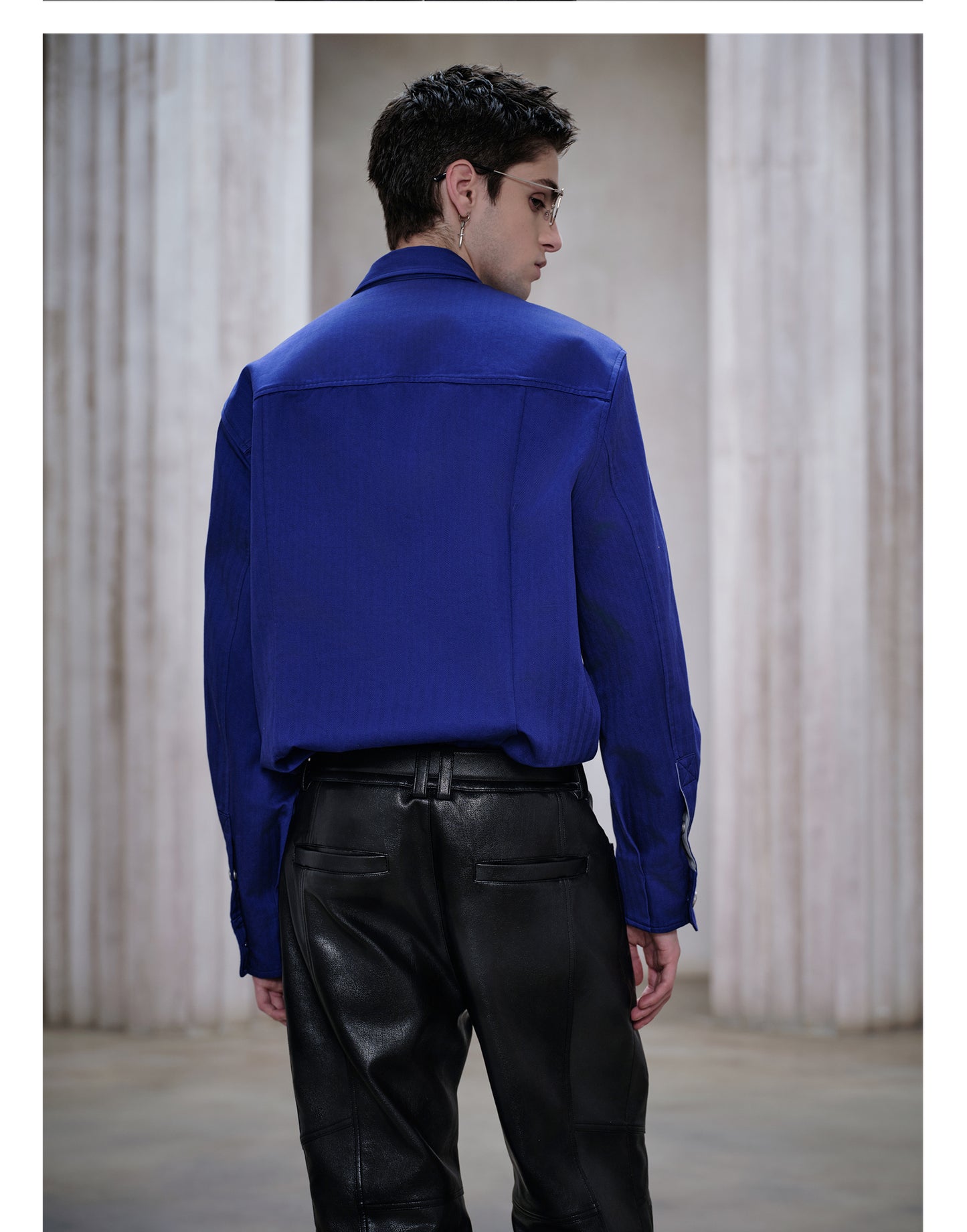 Metallic Button Shirt