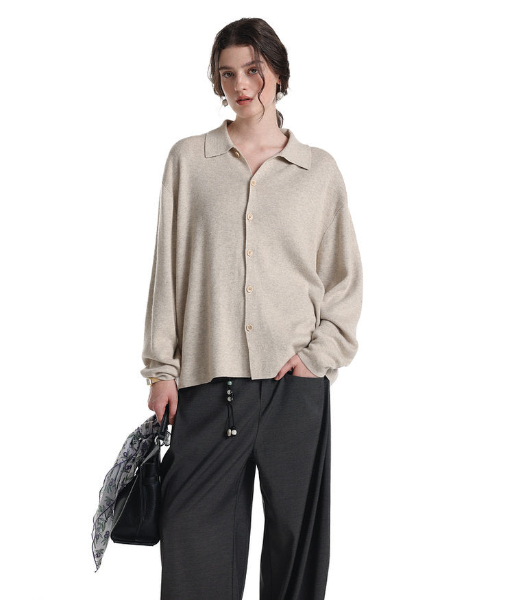 Basic Color Knit Cardigan