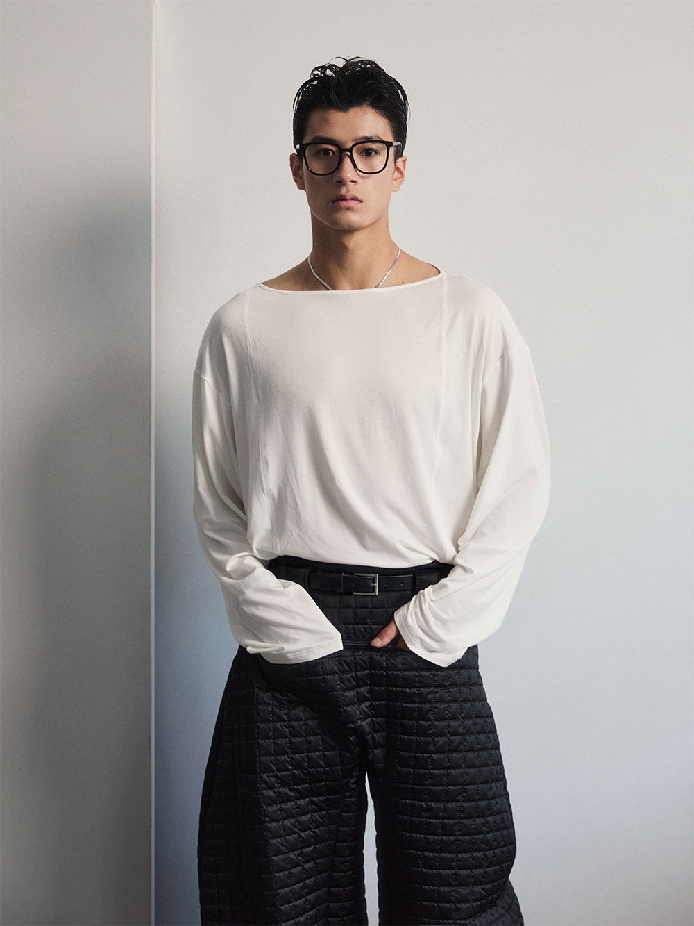 Relaxed Off-Shoulder T-Shirt