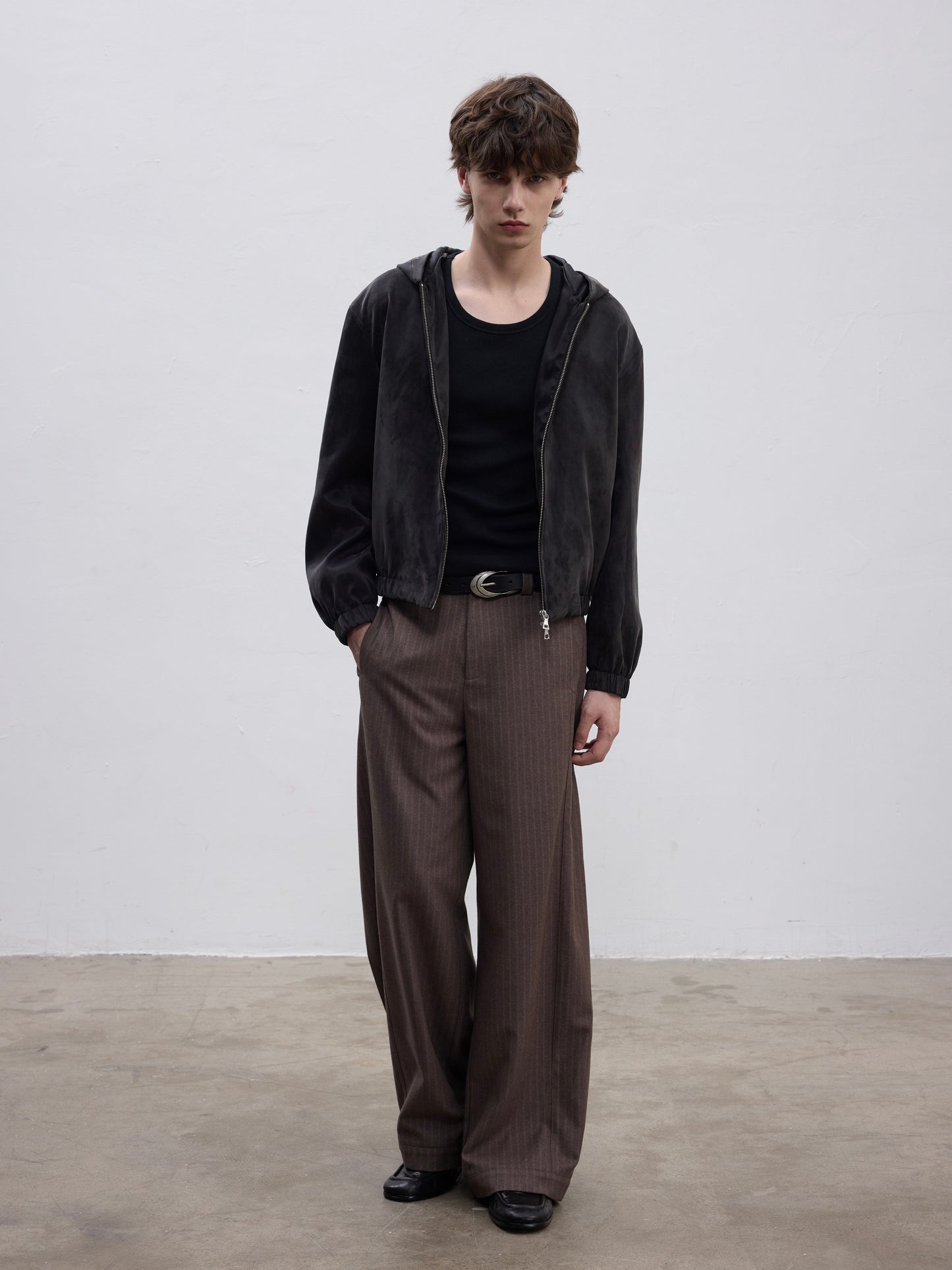 Sandwashed Hooded Jacket