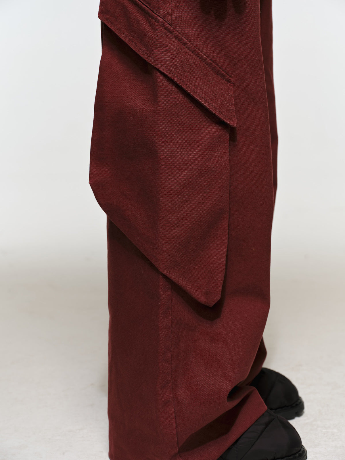 Wide-Leg Work Pants