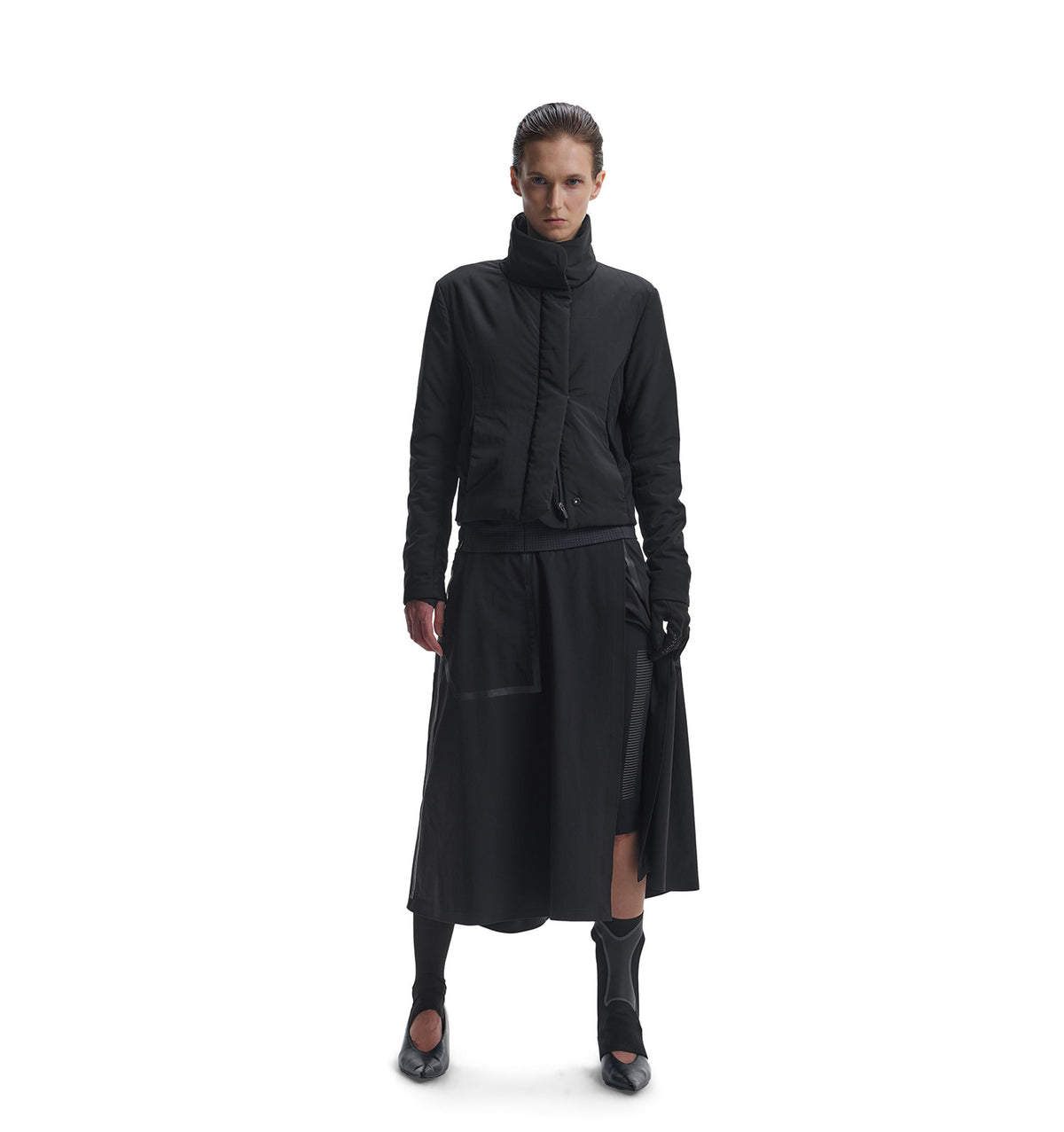 Short-Length High-Stand Collar Cotton Jacket