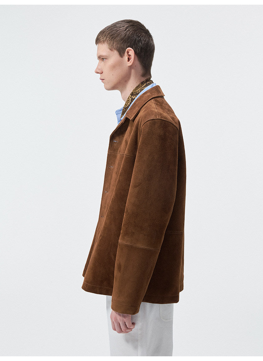 Minimalist Style Split Collar Jacket