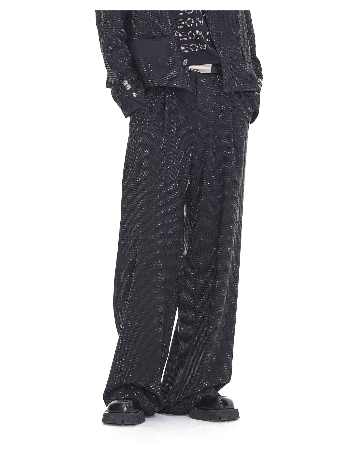 Full Rhinestone Design Jacket Set