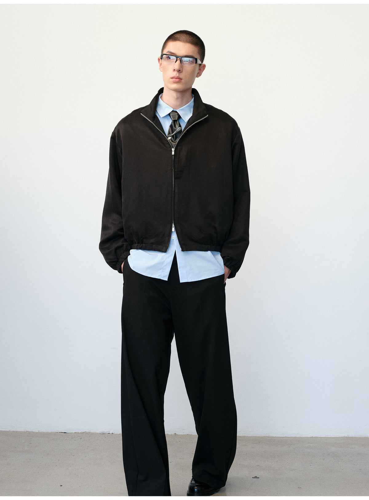 Haute Couture Stand-Collar Jacket