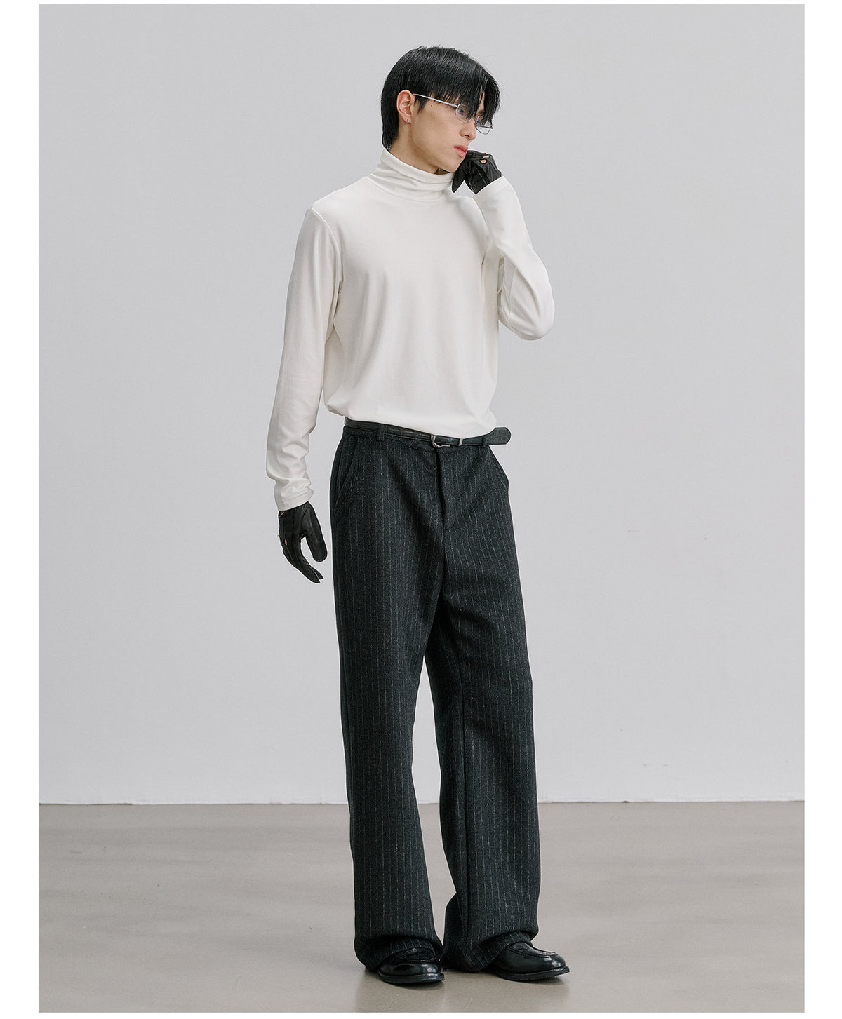 Wool Straight-Leg Pants