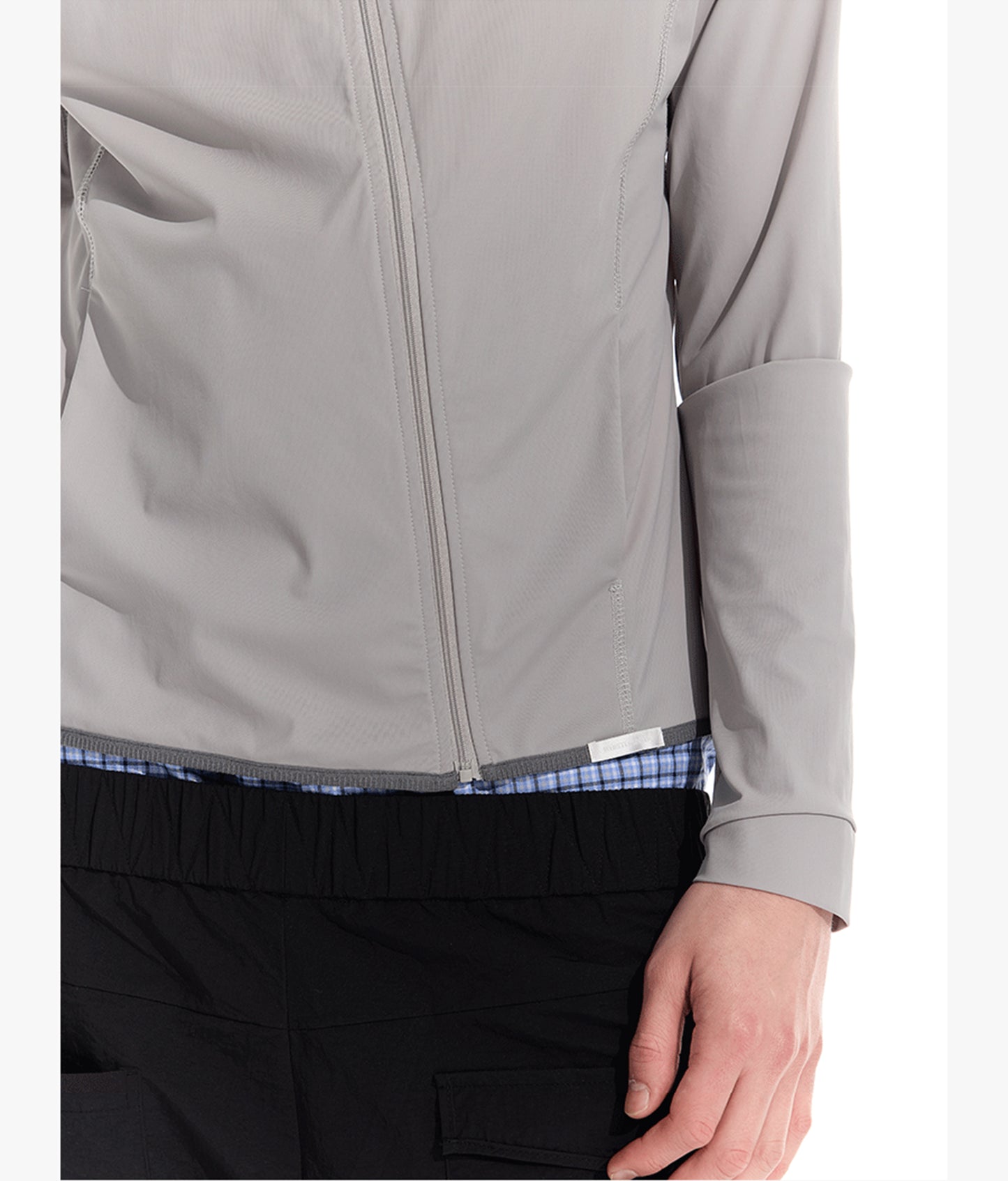 Jacket with removable hood