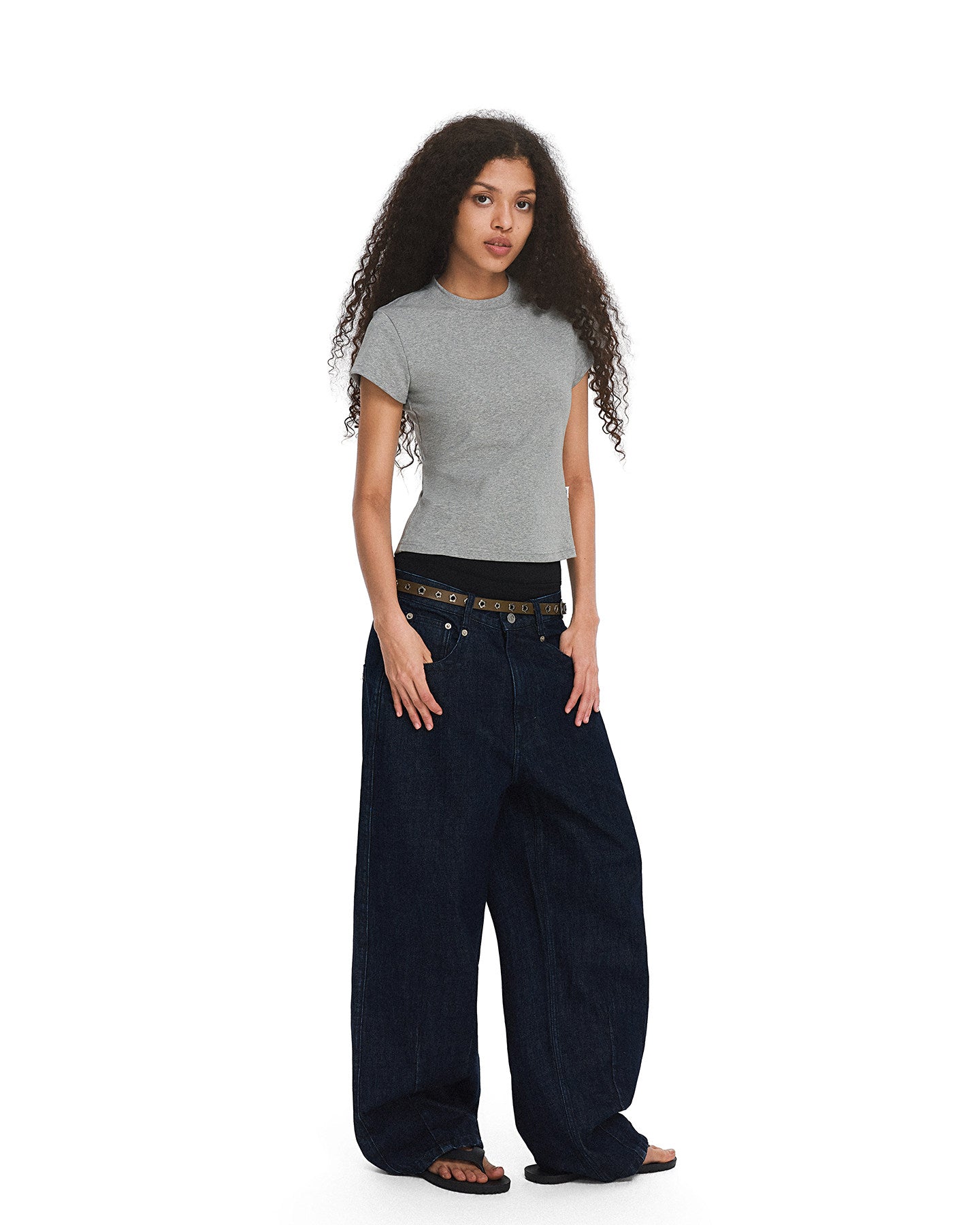 Basic Solid-Color Slim-Fit T-Shirt