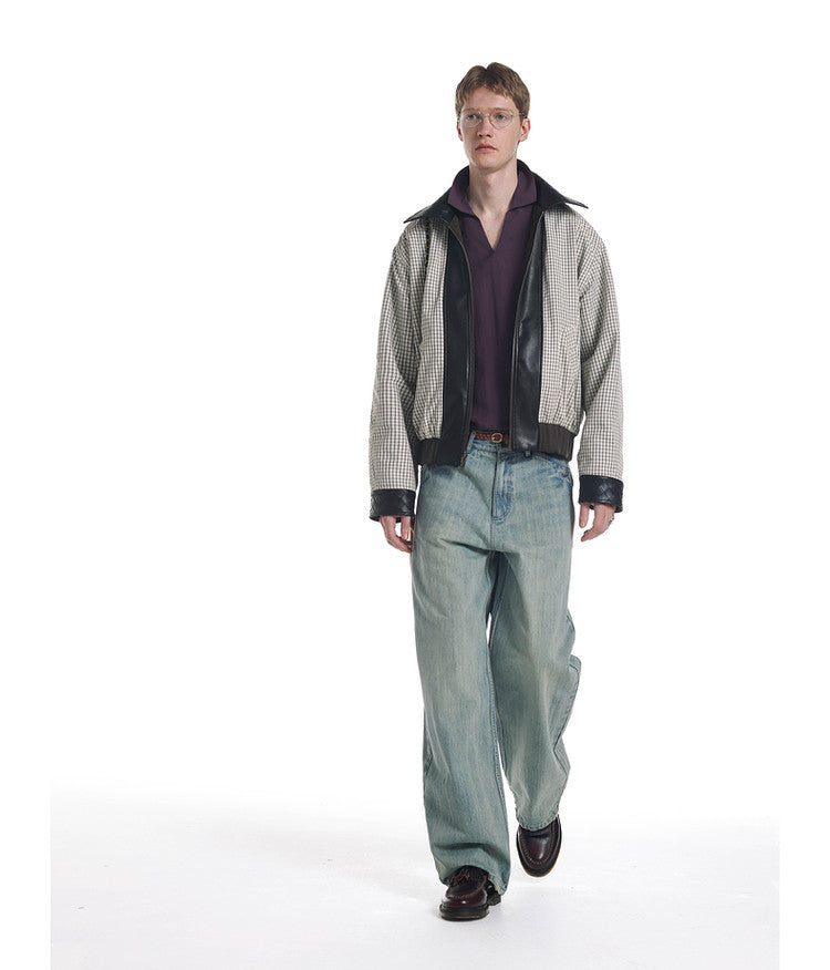 Reversible Oversized Woven Collar Jacket